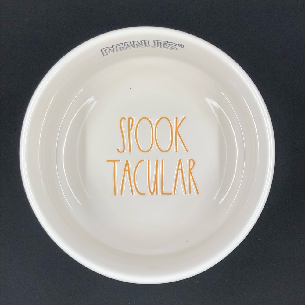 Rae Dunn Peanuts Pet Dog Bowl Halloween Spooktacular Snoopy & Woodstock - Picture 16 of 16